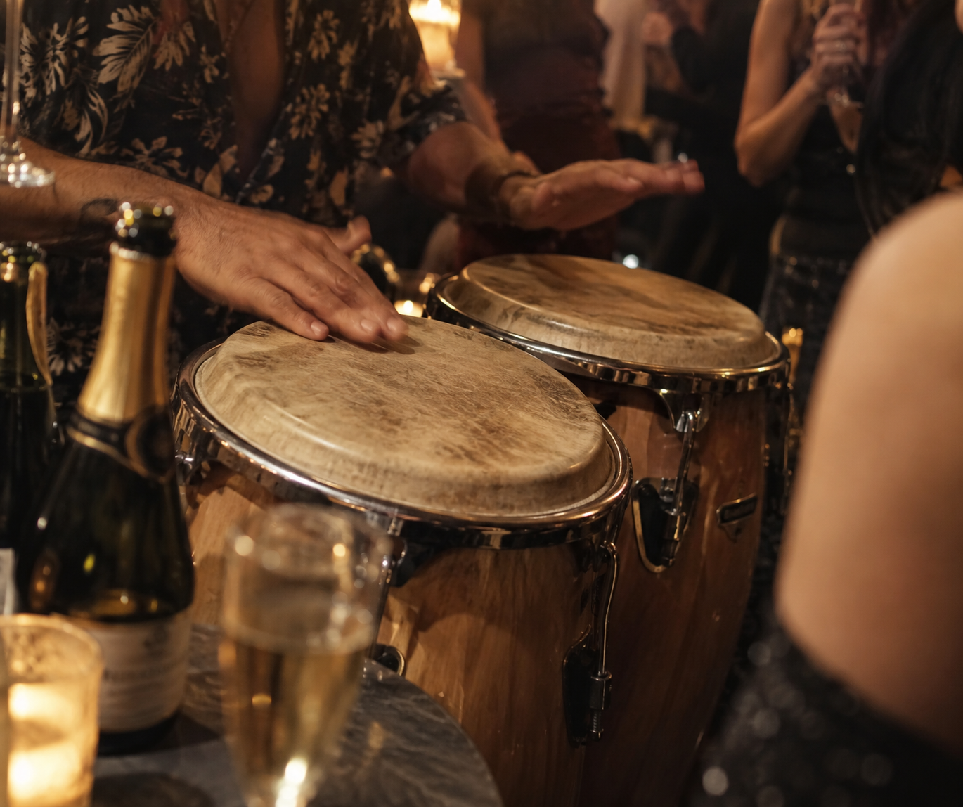 The interior of Budapest Jazz Club during a concert